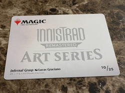 INFERNAL GRASP Magic MTG Innistrad Remastered Art Series - Image 2