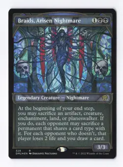 Braids, Arisen Nightmare (Textured Foil) 329 (R) MTG Dominaria United (DMU) - Image 1