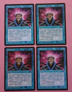 Magic the Gathering MTG Ice Age BRAINSTORM X 4 (3 LP/EX & 1 MP) C 1995 Nice! - Image 2