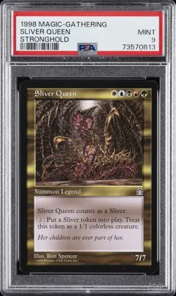 1998 MTG STRONGHOLD SLIVER QUEEN PSA 9 - Image 1