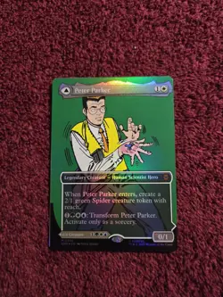 Peter Parker 0232 Foil Borderless Marvels Spider-Man - Image 1
