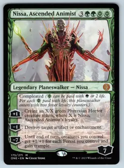 Nissa, Ascended Animist M Phyrexia: All Will Be One # 175 NM Normal - Image 1
