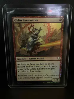 Ghitu Lavarunner - Foil Dominaria Magic: The Gathering Lightly Played, English - Image 1