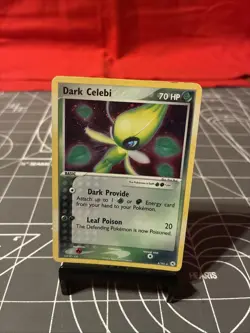Vintage 2004 Pokemon Dark Celebi 4/101 Holo Card MP - Image 1