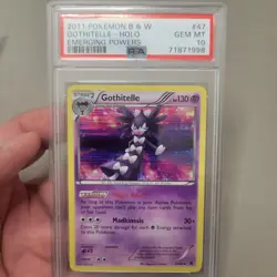 Pokemon 2011 B&W Gothitelle Holo #47 Emerging Powers Psa 10 - Image 1