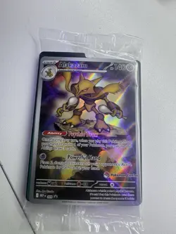 Pokemon Center Stamped Alakazam 009 Pokemon Mega Evolutions - Promo Sealed - Image 1