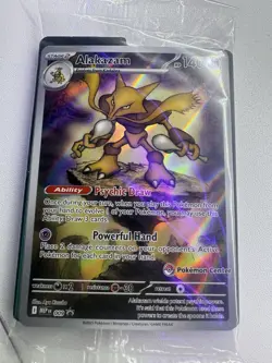 Pokemon Center Stamped Alakazam 009 Pokemon Mega Evolutions - Promo Sealed - Image 2