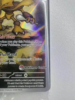 Pokemon Center Stamped Alakazam 009 Pokemon Mega Evolutions - Promo Sealed - Image 3