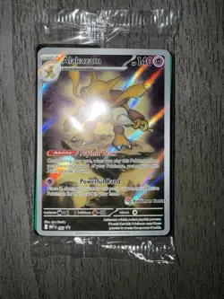 Pokemon Center Stamped Alakazam 009 Pokemon Mega Evolutions - Promo Sealed - Image 1