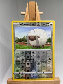 Wooloo - Reverse Holo - Sword & Shield Base 152/202 - MINT - Pokemon - Image 1