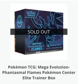 PRESALE Pokemon Center Phantasmal Flames Elite Trainer Box Etb Sealed Confirmed - Image 1