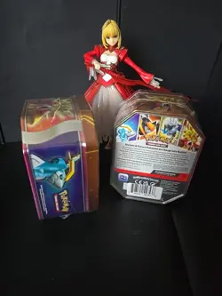 POKEMON TCG IRON BOULDER ex240 PARADOX DESTINIES TIN w/4 BOOSTER PACKS LOT 2 - Image 2