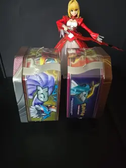 POKEMON TCG IRON BOULDER ex240 PARADOX DESTINIES TIN w/4 BOOSTER PACKS LOT 2 - Image 3