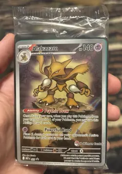 Pokemon Center Stamped Alakazam 009 Pokemon Mega Evolutions - Promo Sealed - Image 1