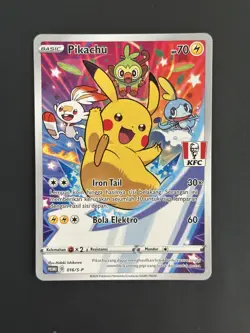 Pikachu 016/S-P Pokemon TCG Indonesian KFC Promo - Image 1