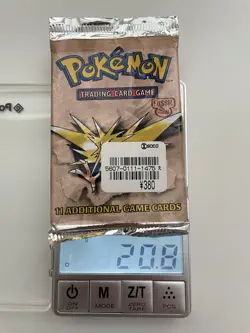 Fossil Zapdos Booster Pack 1999 Pokemon Wizards Of The Coast Sealed English - Image 1