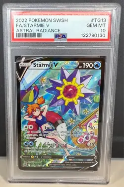 2022 Pokemon SWSH Astral Radiance Starmie V Full Art Trainer Gallery PSA 10 GEM - Image 1