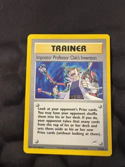 Pokemon TCG Imposter Professor Oak's Invention Neo Destiny94/105 Vintage Rare LP - Image 3