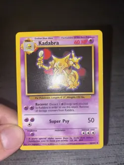 Carte Pokemon Kadabra 32/102 Set De Base Wizard Anglais Occasion - Image 3