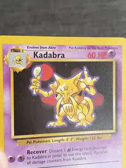Carte Pokemon Kadabra 32/102 Set De Base Wizard Anglais Occasion - Image 5