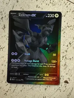 Zekrom ex 172/086 Black Bolt Holo Rare, English, Pack Fresh Pokemon TCG - Image 2