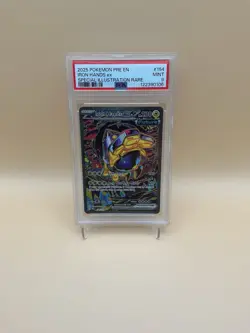 2025 POKEMON PRISMATIC EVOLUTIONS SPECIAL ILLUSTRATION RARE IRON HANDS EX PSA 9 - Image 1