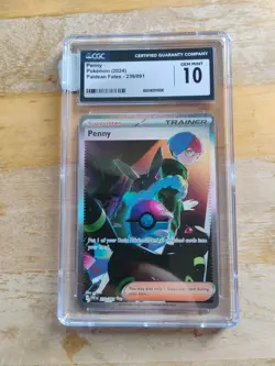 Pokemon TCG Penny 239/091 Paldean Fates CGC 10 - Image 1