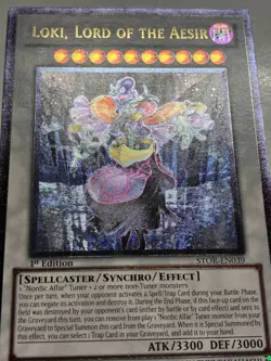 USA Seller Yugioh Loki, Lord of the Aesir STOR-EN039 1st Ed Ultimate Rare VLP/NM - Image 2