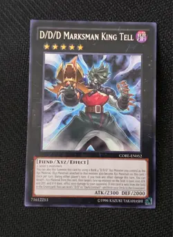 YGO D/D/D Marksman King Tell Rare UNLIMITED LP Clash Of Rebellion CORE-EN052 - Image 1