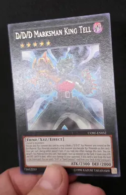 YGO D/D/D Marksman King Tell Rare UNLIMITED LP Clash Of Rebellion CORE-EN052 - Image 3