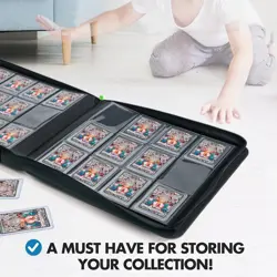 Trading Card Binder: 384 12-Pocket Top Loader, Pokemon, Yugioh, MTG, TCG Collect - Image 5