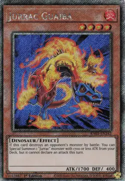 Yugioh Jurrac Guaiba RA03-EN242 - Platinum Secret Rare - Image 1
