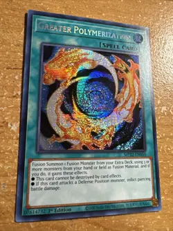 🔥Yugioh MP22-EN050 Greater Polymerization PRISMATIC SECRET RARE NM 1ST ED - Image 3