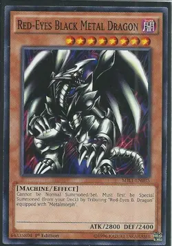 Yugioh - Red-Eyes Black Metal Dragon - 1st Edition Card - Image 1