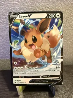 Eevee V 108/159 Ultra Rare Crown Zenith Pokemon Card - NM Near Mint - Image 1