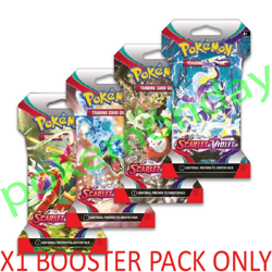 Scarlet & Violet Base Set Sleeved Booster Pack Pokemon Cards TCG New and Sealed - Image 1