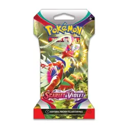 Scarlet & Violet Base Set Sleeved Booster Pack Pokemon Cards TCG New and Sealed - Image 5