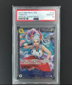PSA 10 Yamato OP04-112 SR Official Event Prize ONE PIECE Card Game Japanese 2024 - Image 1