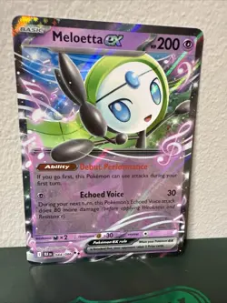 Meloetta EX 044/086 Full Art NM/M English Black Bolt Pokemon Card - Image 1