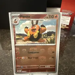 Pignite Master Ball Reverse Holo 012/086 White Flare Pokemon Card NM - Image 1