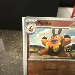 Pignite Master Ball Reverse Holo 012/086 White Flare Pokemon Card NM - Image 2