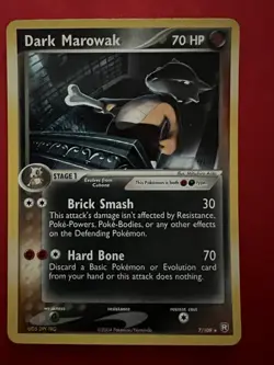 Pokemon Dark Dragonair Reverse Holo Card 31/109 and Dark Marowak Holo 7/109 - Image 2