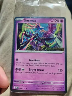 Pokemon Xerneas Card Mega Evolutions Stamp Promo 064/132 - Image 3