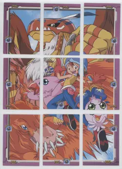Japanese Digimon Adventure Puzzle Card Set Sora 1999 - Image 1