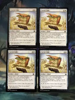 Carrot Cake X 4 - Bloomburrow - Magic the Gathering MTG - Image 1