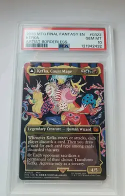 MTG PSA 10 Kefka, Court Mage (0322)Borderless Final Fantasy 2025 English - Image 1