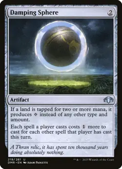 MTG Magic the Gathering Damping Sphere (219/481) Dominaria Remastered NM - Image 1