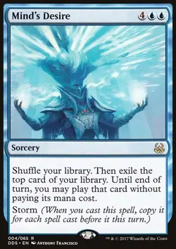 MTG Magic the Gathering Mind's Desire (4/72) DD Mind vs. Might LP - Image 1
