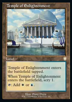 MTG Temple of Enlightenment (206/223) The Brothers' War Commander NM - Image 1