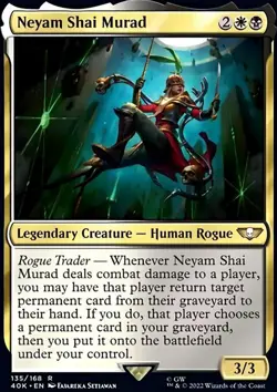 MTG Magic the Gathering Neyam Shai Murad (135/344) Warhammer 40,000 NM - Image 1